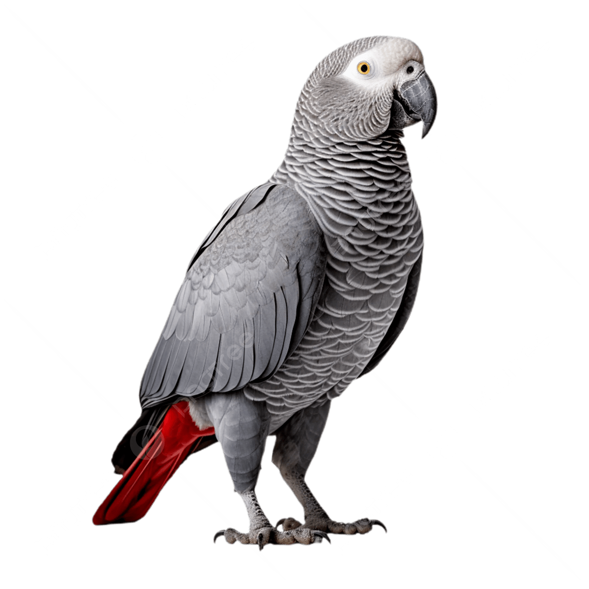 Home pngtree african grey parrot in full body png image 13299949